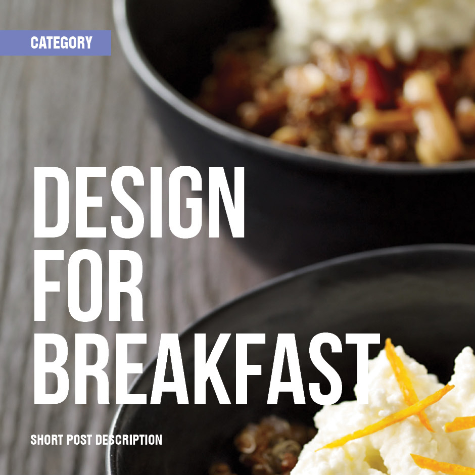 Design for Breakfast
